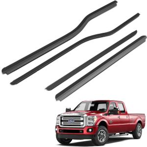 A-Premium 4PCS Window Molding Trim Weather Stripping Kit Compatible with Ford F-250 F-350 F-450 Super Duty 1999-2016, Replace F81Z2521452AA, F81Z2521453AA