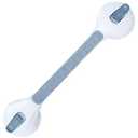 SlipX Solutions 17” Safe Grip Shower Grab Bar, Extra Long Suction Cup Handicap Grab Bars for Seniors, Heavy Duty Pry-Lock Suction Cups for Bathtub, Bathroom Accessories No-Drill, No Tools, Removeable