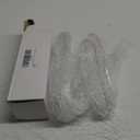 Jishi 20 FT Ice Wire Clear Crystal Teardrop Diamond Ice Beads Ornament Christmas Tree Decorations, Acrylic Plastic Teardrop Jewel String Branch Garland Strands for DIY Wreath Crafts