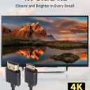 Duttek Short Mini HDMI to HDMI Cable 1FT/30cm, Ultra Slim/Flexible Soft Mini HDMI Male to HDMI Male Supports High-Speed 4K@60Hz, 3D, 18Gbps, 1080P for Projector, Monitor, Camcorde