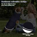 Dog Anxiety Shirt, Dogs Jacket for Thunder, Anxiety Vest for Dogs, Anxietys Calming Vest Jacket for Boy Pet Body and Ear(Navy Blue, XL)