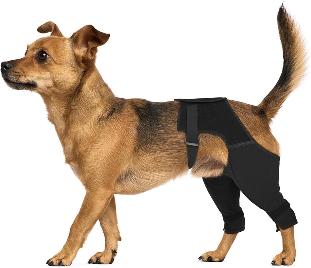 Marnonsis Dog Recovery Sleeve Rear Leg for Stop Licking, Comfortable Back Leg Pants for Wound ACL TPLO After Surgery, Dog Cone Alternative Protective, S