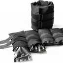 CAP Barbell Adjustable Ankle Weights | Black, 20-pounds