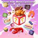 Food Dice Date Night Dice Anniversary Birthday Wedding Christmas Couples Gifts for Him Her Husband Wife Boyfriend Girlfriend Food Decision Games Easter Basket Stuffers for Teens Adults Men Women