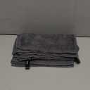 Wash Cloths 6 Pack, Super Soft & Skin Friendly Face Towel for Sensitive Skin, Reusable Washable Makeup Remover Cloth, 10x10 inch Small Baby Washcloths, Easy to Rinse Dark Grey Facial Cleaning Cloth