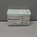 Wipes Dispenser, Wipe Holder for Baby & Adult, Seposeve Refillable Baby Wipe Container, Keeps Wipes Clean. Non-Slip, Easy Pull Wipes Pouch Case, Grey