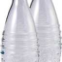 2 Glass Bottles for (NOT INTERCHANGEABLE WITH PLASTIC) SodaStream Aqua Fizz, Crystal and Penguin Carbonating Sparkling Water Machines