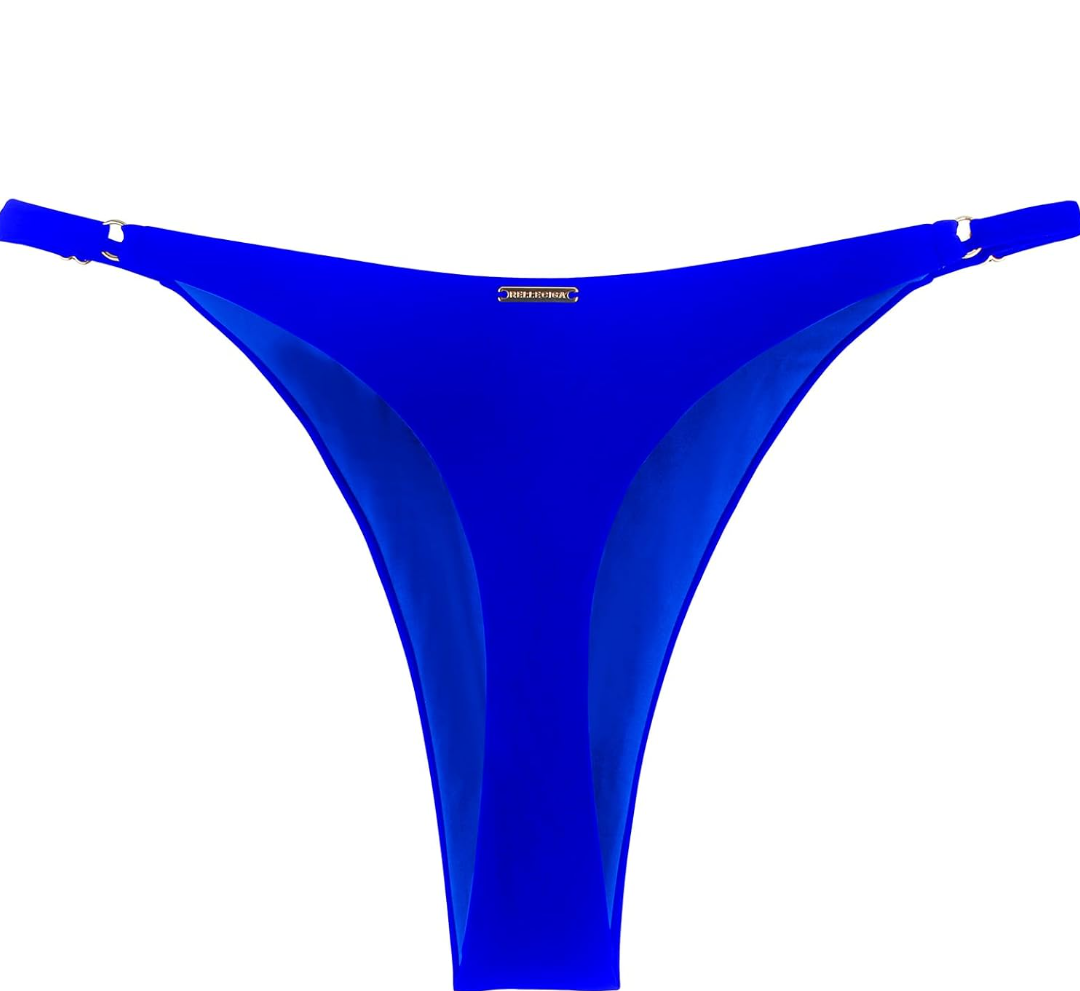 RELLECIGA Women's Adjustable High Cut Thong Bikini Bottom, S