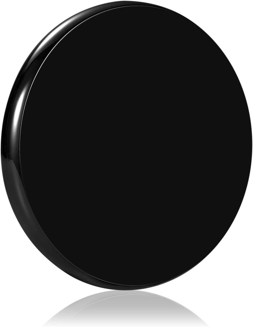 Optical Glass Spinning Top Base, Double Concave Crystal, Diameter 4.72"(120mm), Thicker 0.55"(14mm), Smoother Low Friction Helps Extend Spin Time, Impact-Resistant (L, Black)