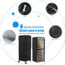 Sealcover Pan Rack Cover, High Density Waterproof and Dustproof Bread Rack Cover, 23"x28"x64", Bakery Single Rack Covers.