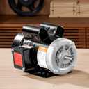 VEVOR 1.5HP Electric Motor 3450 RPM, AC 115V/230V, 56 Frame, Air Compressor Motor Single Phase, 5/8" Keyed Shaft, CW/CCW Rotation for Agricultural Machinery and General Equipment