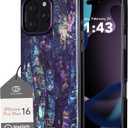 Cocomii - Rectangle Case Compatible with iPhone 16 Pro Max - Compatible with MagSafe, Abalone Shell, Pearlescent Seashell, Glossy, Magnetic Phone Case for iPhone 16 Pro Max 6.9 inch, Blue/Purple (iPhone 16 Pro Max 6.9", Blue/Purple)