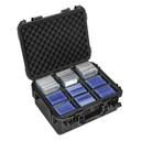 Camkinger Graded Card Storage Box, Hold 650+ 35PT 3"x4" Toploader Storage Box, PSA Slab Case for SGC CSG BGS, Trading Card Case with 2 Locks, Sports Cards Organizer for Magnetic MTG Deck (L)