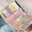 15PCS Mesh Zipper Pouch Bags File Storage Bags, A4 11x9 Inches Reusable Clear Zipper Pouches for Travel and Classroom Board Game Organization