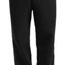 CRZ YOGA Cotton Fleece Lined Relaxed Sweatpants for Men 32" - Loose Lounge Casual Bottom Sweat Pants with Zipper Pocket, Size X-Large (Black)