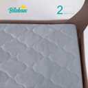 Pack and Play Sheets Mattress Pad Protector Fitted Waterproof Playard Mattress Cover, Compatible with Graco Pack n Play & Dream On Me & Pamo Babe, Playpen/Playard Sheet Quilted, Gray, 39" x 27"