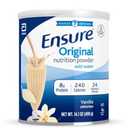 Ensure Original Vanilla Nutrition Powder | Vanilla Protein Powder | Small Meal Replacement Shake Mix | 8g Protein, 24 Vitamins & Minerals | Immune Health | 14.1 oz, 6 Pack