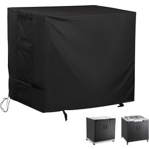 Outdoor Island Table Cover for Feasto Grill Cart with Storage Cabinet, Outdoor Kitchen Cabinet Cover for BBQ Storage Cabinet/Outdoor Kitchen Cart/Outdoor Prep Table