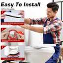 8 x Triple-Lip Design Flush Valve Seal for Kohler, 2 Pcs Upgraded Silicone Material Canister Toilet Tank Parts Gasket Replacement for GP1059291, for Easy Install and Uninstall