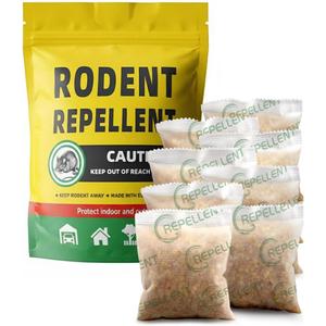 Rodent Repellent, Mice Repellent, Peppermint Rat Repellent, Keep Rodents Out of House/Cars/Rvs/Garages, Natural Mouse Repellents, Indoor & Outdoor 3 Months Protection, 8P (1 Ounce (Pack of 8))