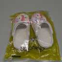 ChayChax Kid's Garden Clogs Cute Slides Sandals Toddlers Beach Pool Shower Shoes with Non-Slip Sole (White)