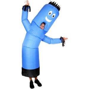 LookOurWay Inflatable Tube Man | Funny Inflatable Costume Adult for Halloween | Viral Adult Inflatable Costume for Men & Women | Group or Couples Costumes | Blue