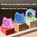 Jchphine Hard Case and Silicone Cover for Tamagotchi Paradise Electronic Pet, Protective Cases for Tamagotchi Paradise with Screen Protector and Lanyard (Rainbow)