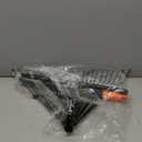 46 HRC Steel Gardening Leaf Rake, 24 Tines 23.2" Wide,Adjustable Split Long Handle 33-67",Suitable for Raking Leaves and Lawn Tidying,Garden rake and thatch rake Suitable for Adults