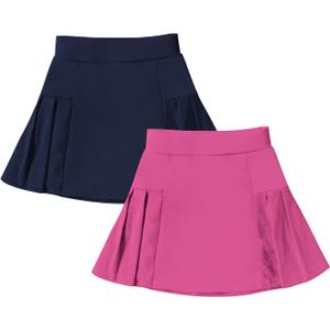 Neutocd Girls Tennis Skirt Skorts for Girls High Waisted Athletic Pleated Skirts with Shorts for Golf Pickleball Running, Size 130