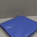 Henoyso 16 Pcs 3 Ring Binder 1/2'' Round Fits Letter Size 8. 5'' x 11'' Paper Plastic Flexible Binder Holds 100 Sheets with 1 Pockets Versatile Organizer for Office Home School (Blue)