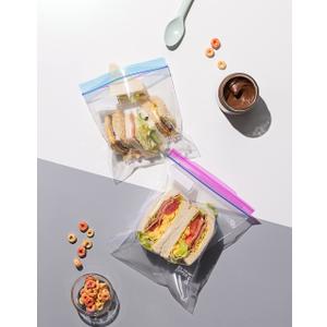 Sandwich Bags Ziplock 100 count Resealable Extra Strong