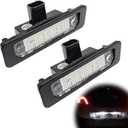 2Pcs LED License Plate Light Lamps 6000K White - Compatible with 2009 to 2019 Ford Flex, 2008 to 2011 Focus, 2006 to 2012 Fusion