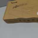 Couch Tray Insert for Middle Seat, Bamboo Couch Table with 2 Cup Holders, Fits Armless Sofa & Sectionals, Fold-Flat Tray for Drinks, Snacks & Remotes, Natural Bamboo