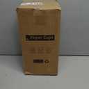 RACETOP 12 oz Paper Coffee Cups,100 Pack Black Disposable Coffee Cups with Lids, Sleeves and Stirring Sticks, 12 oz Hot Coffee Cup for Hot Drinks, Parties, Picnic, Travel, and Events