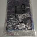 OQQ Women's 3 Piece Crop Tank Shirt Ribbed Seamless Workout Sleeveless Racerback, Black Haze Blue Beige, Small (S)