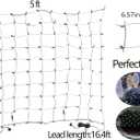 LED Christmas Net Lights Outdoor Christmas Decorations for Bushes,100LED 5ftx5ft Connectable Green Wire Net Christmas Lights for Outdoor indoor Yard Mesh Shrub Tree Decor ,UL Certified(Warm White)
