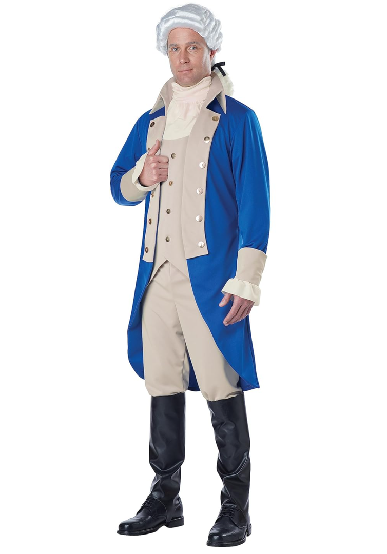 California Costumes Men's George Washington/Thomas Jefferson/Alexander Hamilton/Colonial Costume, XL