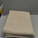 EARTHALL Washable Area Rug 4x6 Ft Non Slip Rugs for Entryway Braided Rubber Backed Bedroom Carpet Cotton Entry Rug Woven Floor Carpets for Bedroom Dining Room Living Room, Send/Beige