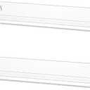 LikeU Nail Polish Rack Wall Mounted Shelf 2 Pack,Clear Acrylic Nail Polish Holder Organizer with Removable Anti-Slip End Inserts,2 Tiers Floating Polish Organizer Display 30 Bottles