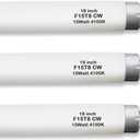 18" F15T8/CW RV Fluorescent Light Bulb,T8 15 Watt Cool White Tube,Replacement Bulb for Philips Alto ECO GE Staco Light Fixture,G13 Bi-Pin Base,4100K (3PACK)