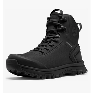 Coostar Tactical Boots for Men Lightweight Military Combat Boot Side Zipper Motorcycle Hiking Work Boots Waterproof 8 Inches Size 13