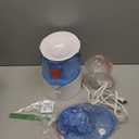 Crane Steam Inhaler & Warm Mist Humidifier, 0.5 Gallon, Humidifier FSA Eligible, Blue & White, Ideal Humidifiers for Bedroom, Sinus Inhaler, Vaporizer HSA, Vaporizer For Congestion