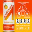 Accelerator Energy Drink, Orange Mango 12oz can (12 pack), Zero Sugar, Sustained Energy from 100% Natural Caffeine (200mg from Green Coffee Bean & Green Tea extract) (EXP 06/01/26)