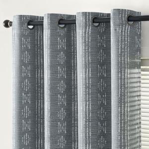 jinchan 95% Blackout Boho Curtains 63 Inch Length for Bedroom White on Blue Geometric Printed Grommet Top Room Darkening Thermal Insulated Window Drapes 2 Panels jinchan 95% Blackout Boho Curtains 63 Inch Length for Bedroom White on Blue Geometric Printed Grommet Top Room Darkening Thermal Insulated Window Drapes 2 Panels