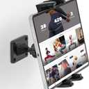 Tablet Wall Mount, 360 Rotation Tablet Holder Stand, Sturdy Metal Base, Kitchen Wall Mount Compatible with iPad/iPhone/All 4.7-12.9 Inch Devices