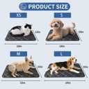 Dog Bed Mat, Soft Foam Kennel Pad Washable Pet Dog Crate Pad with Anti-Slip Bottom for Small/Medium Dogs, Black 31"x20"