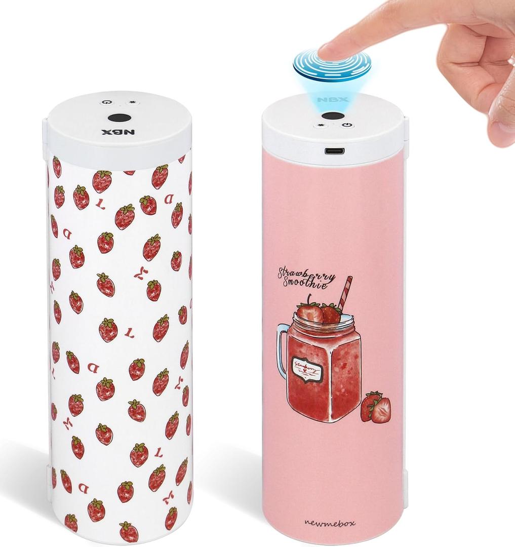 Fingerprint Lock Pencil Case for Friendship Birthday Gift, Best Friend, Classmate, Kids, Long Battery Life, Cute and Multifunction Standing Pen Box with Calculator for Girls/Boys(Strawberry Girl)