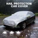 Hail Protector Car Cover, Compatible with Ford Chevrolet Toyota and Many Other Models,Car Cover Waterproof All Weather,5-Layer Thickened Cotton, Protection for SUV and Sedan (Silver,All Three Sedan)