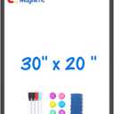 Maxtek Black Magnetic Dry Erase Board for Door 30 x 20 in