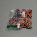 Timos Dog Harness for Medium Dogs, No Pull Service Vest with Reflective Strips and Control Handle,No Choke Dog Harness with 2 Metal Rings for Easy Walking,Outdoor Training,Flower Orange, M (Medium (Pack of 1))